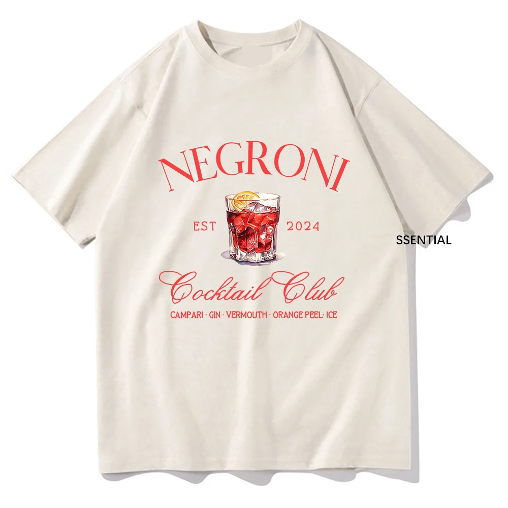 Women'S Fashion Graphic Tees - Negroni Social Club T-Shirts Mode Mannen/Vrouwen