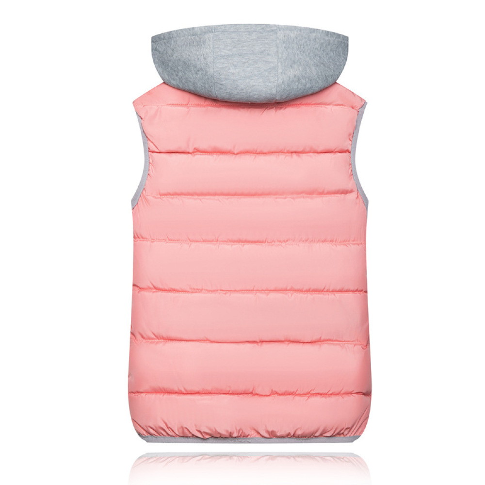Puffer Vest Fashion Women - Casual gewatteerd vest met capuchon Dames