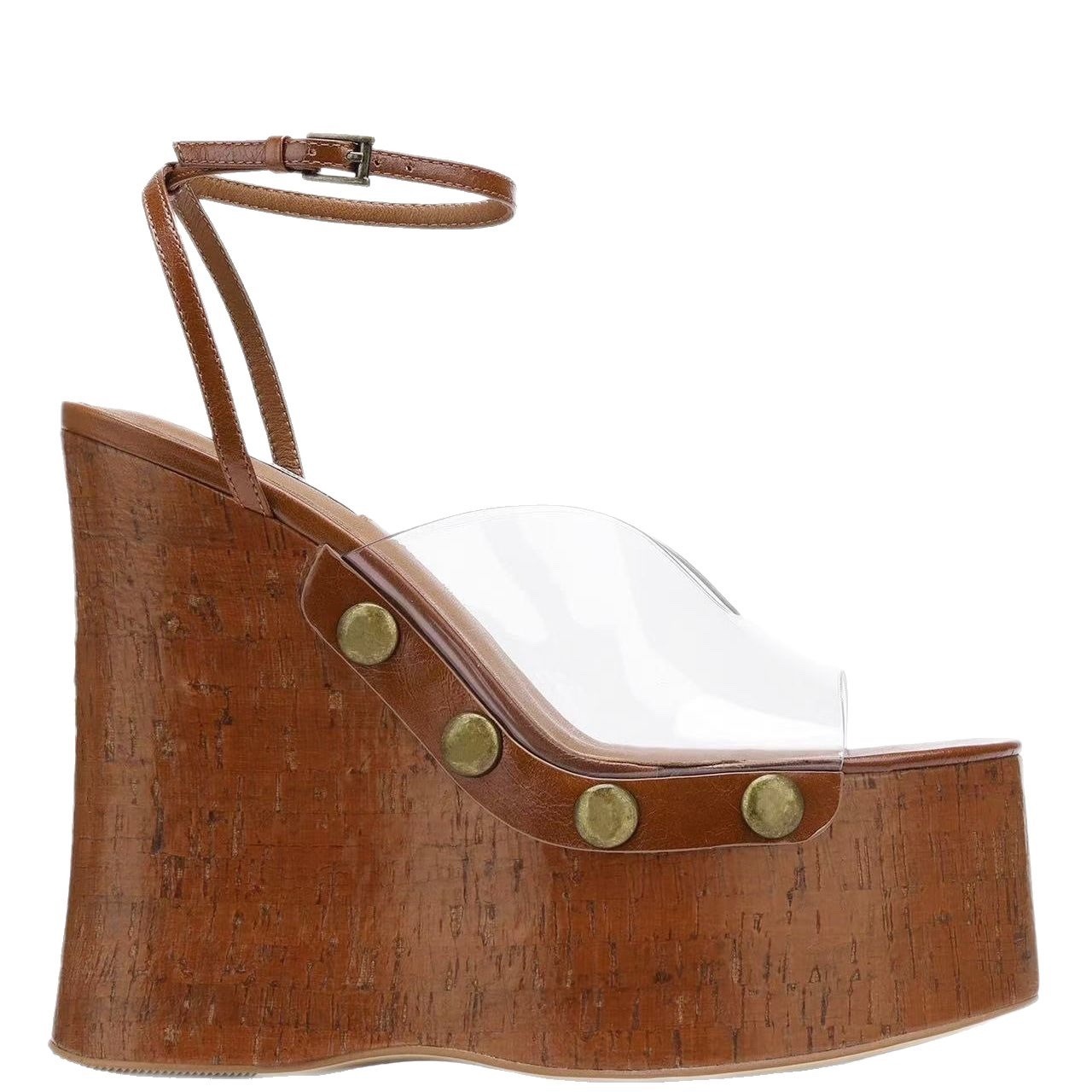Women'S Fashion Show - 2026 Zomer Sandalen met Plateauzool, Bloemkant,