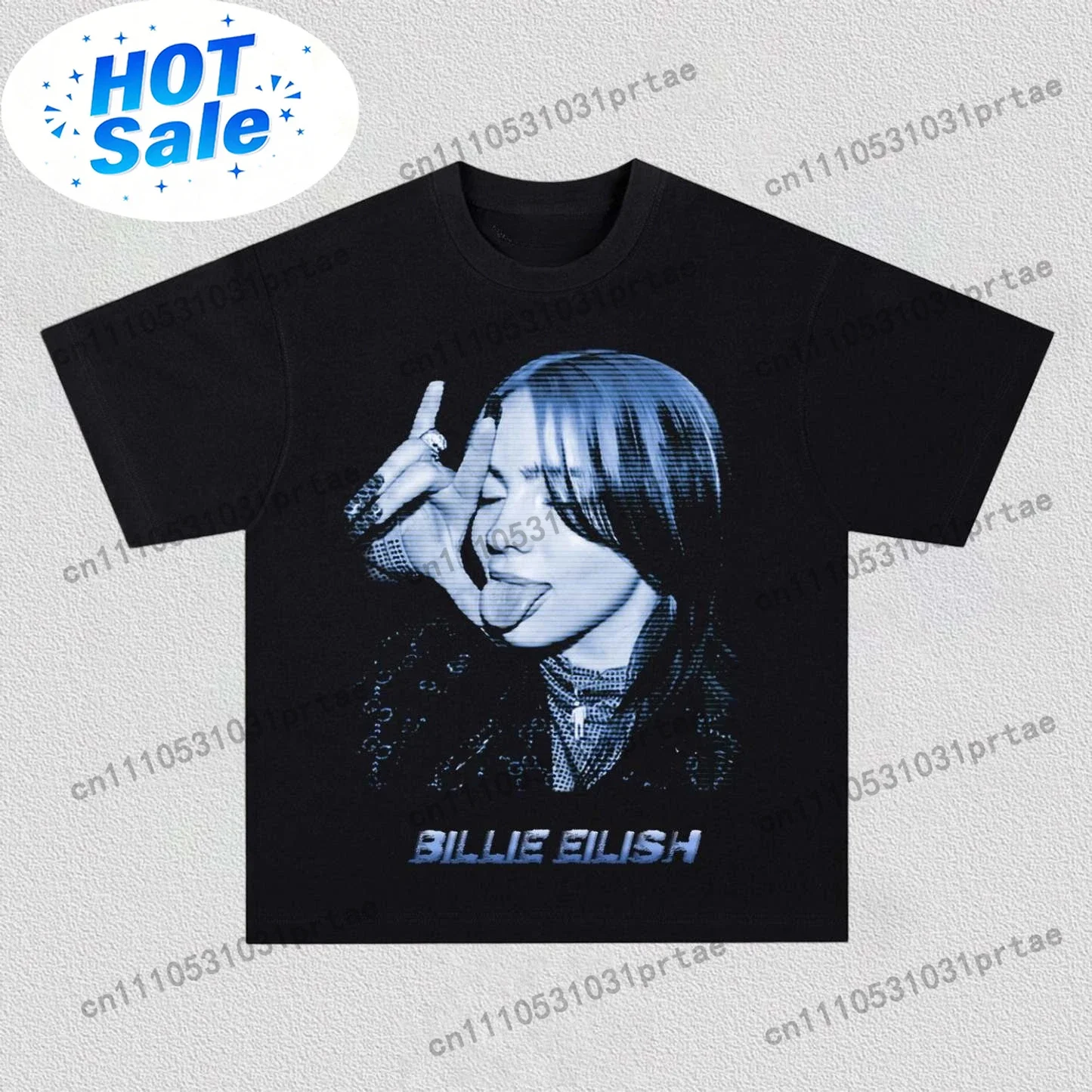 Women'S Fashion Graphic Tees - Billie Eilish Poster Grafische Print T-shirt