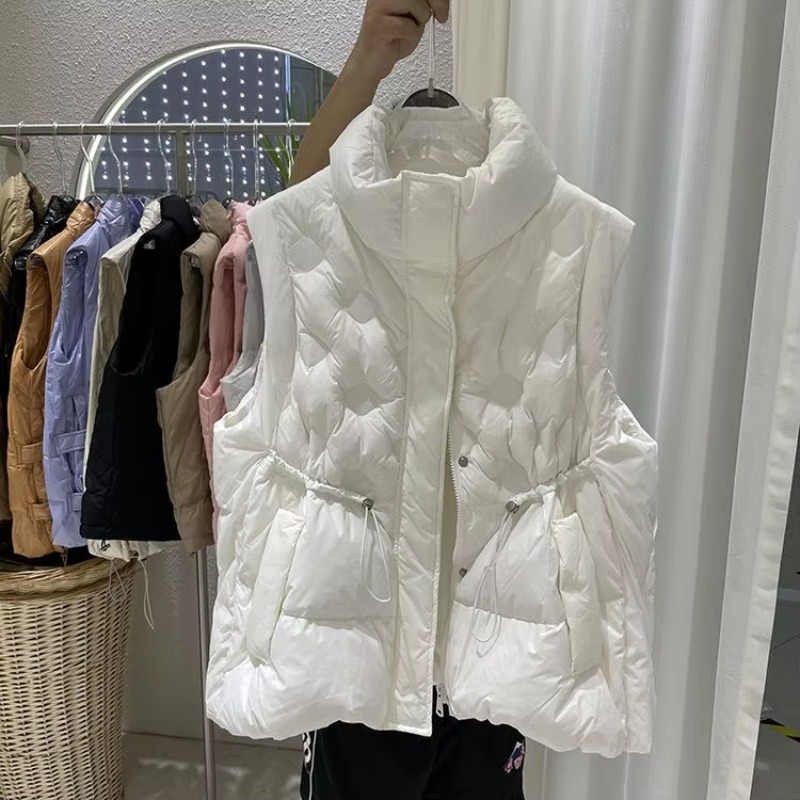 Puffer Vest Fashion Women - Damesjas, modieuze parka, met trekkoord, enkelrijig,