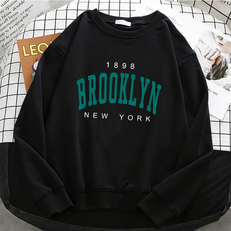 Women'S Fashion York - Dameshoodies Mode Y2k 1898 BROOKLYN NEW