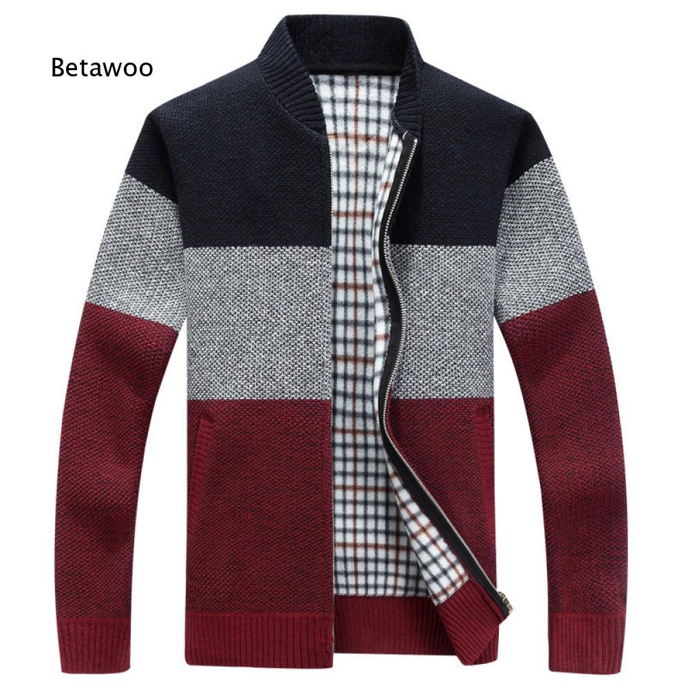 Longline Cardigan Knit - Heren casual dikke gebreide cardigan met