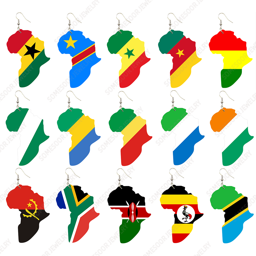 Women'S Fashion Guide - Somesoor Afro Landen Nationale Vlaggen Print