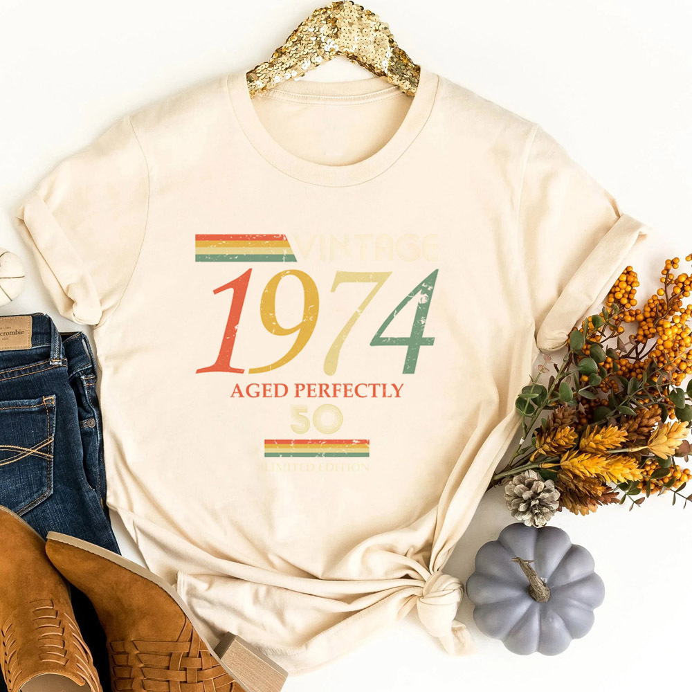 Women'S Fashion From The 80S - 1974 top tees tiener grappig schattig