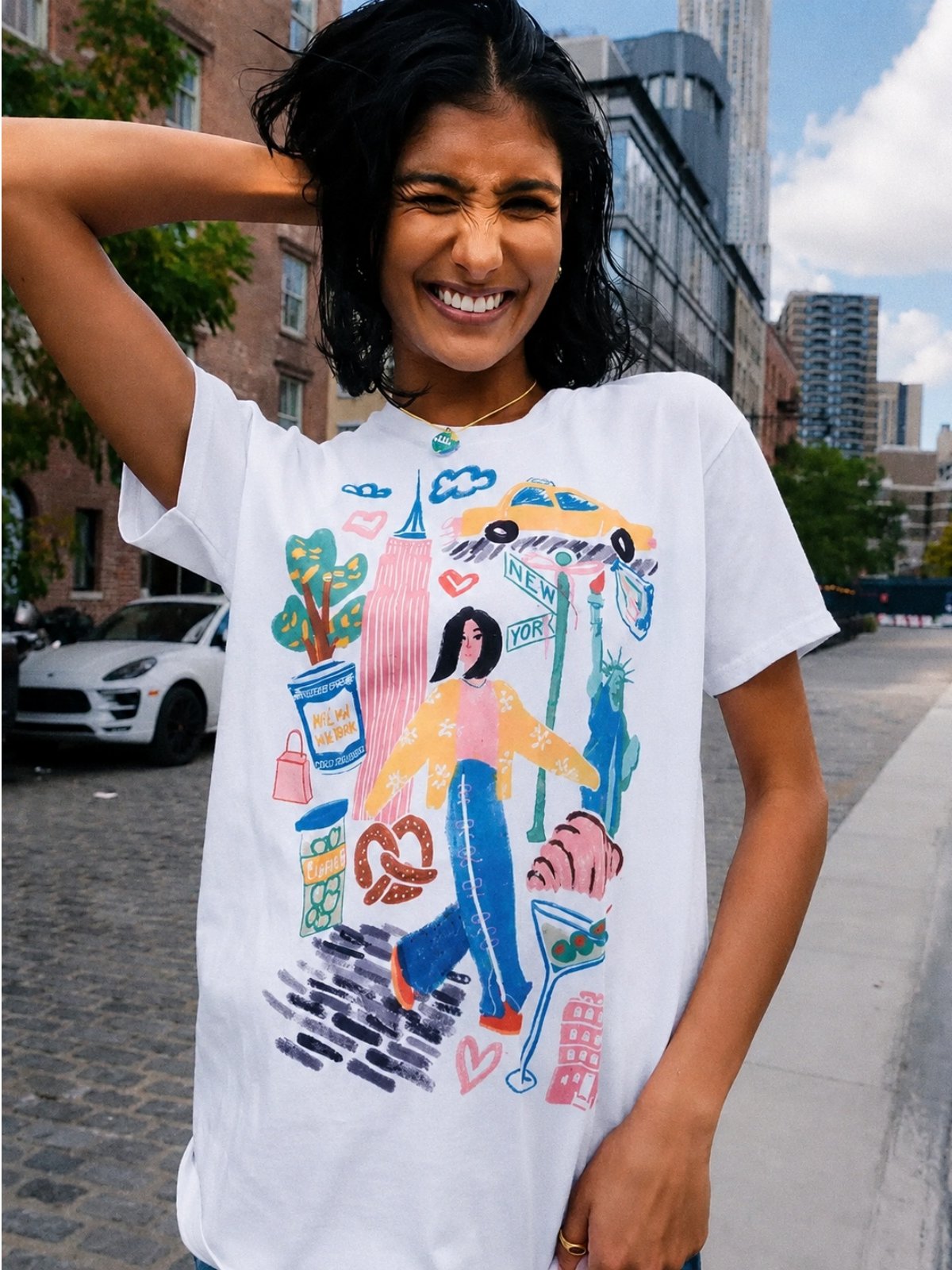 Women'S Fashion York - Y2K Design Handgetekende New York City