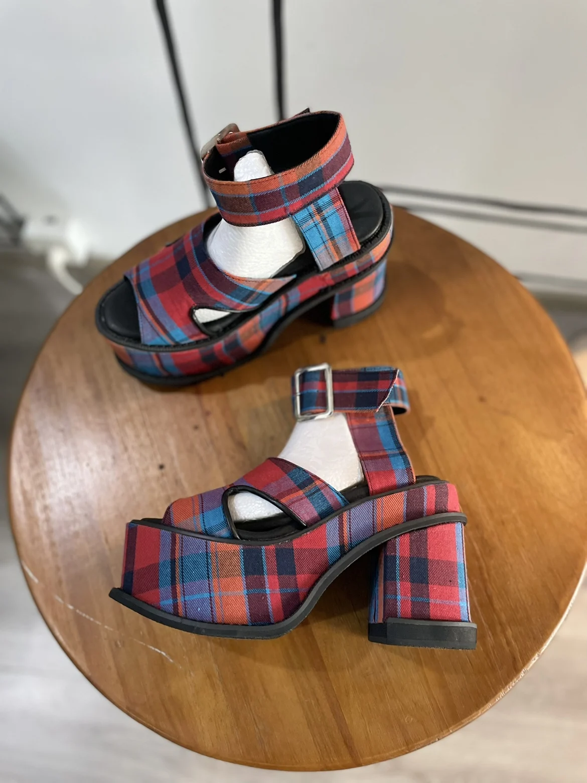 Platform Geruite Gesp Riem San - Women'S Fashion Show recensie en prijs