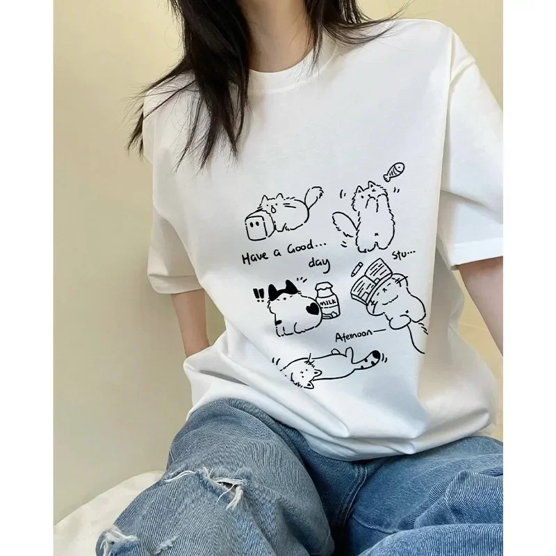 American Cat Zwaargewicht T-sh - Women'S Fashion Trends Summer 2025 recensie en prijs
