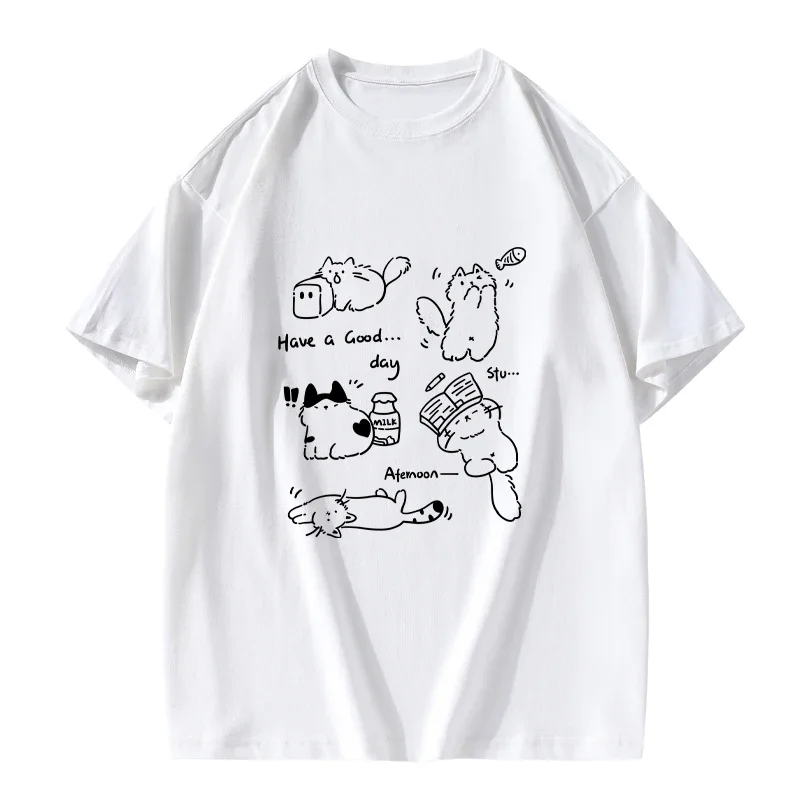 American Cat Zwaargewicht T-sh - Women'S Fashion Trends Summer 2025 recensie en prijs