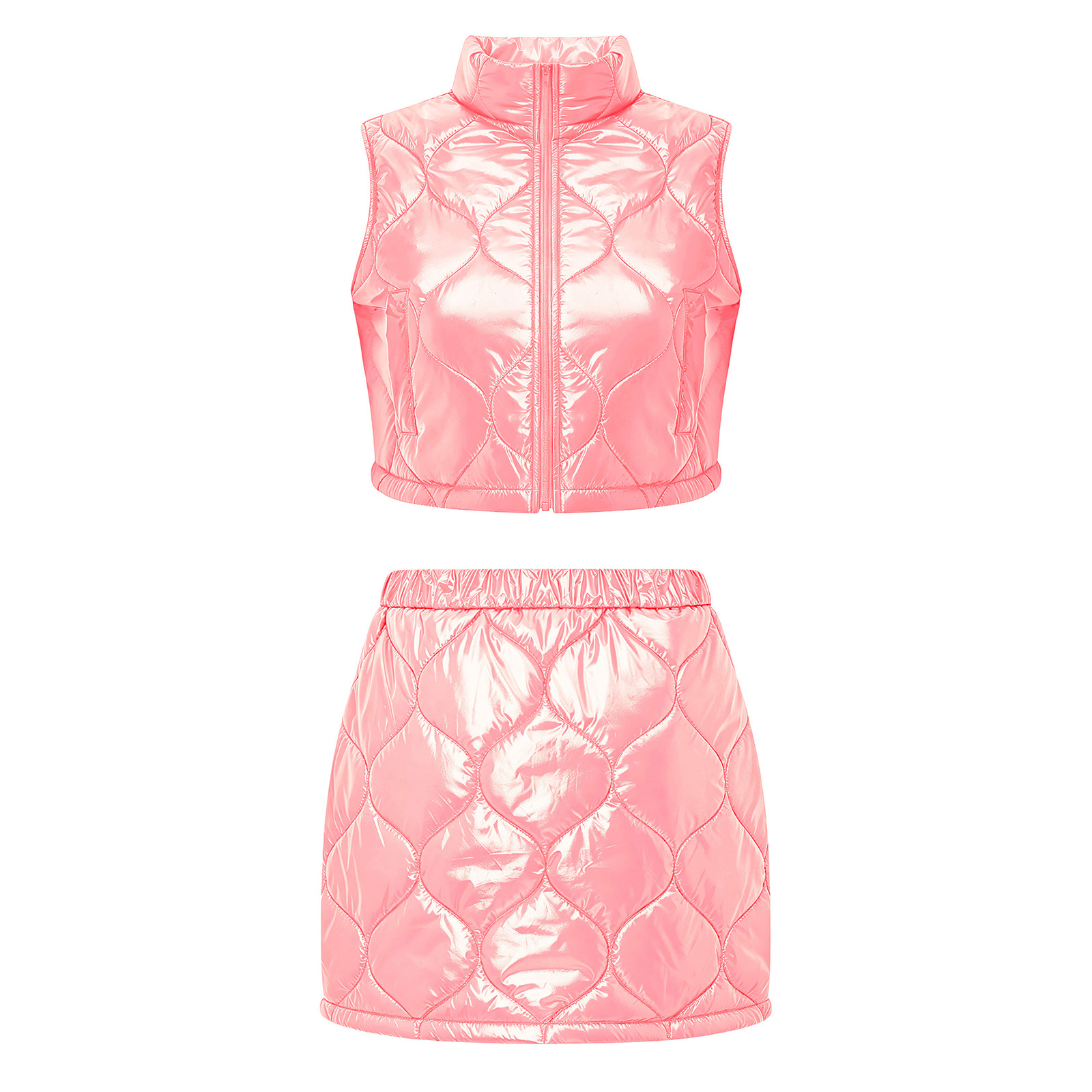 Gewatteerde warme outfit voor  - Puffer Vest Fashion Women recensie en prijs