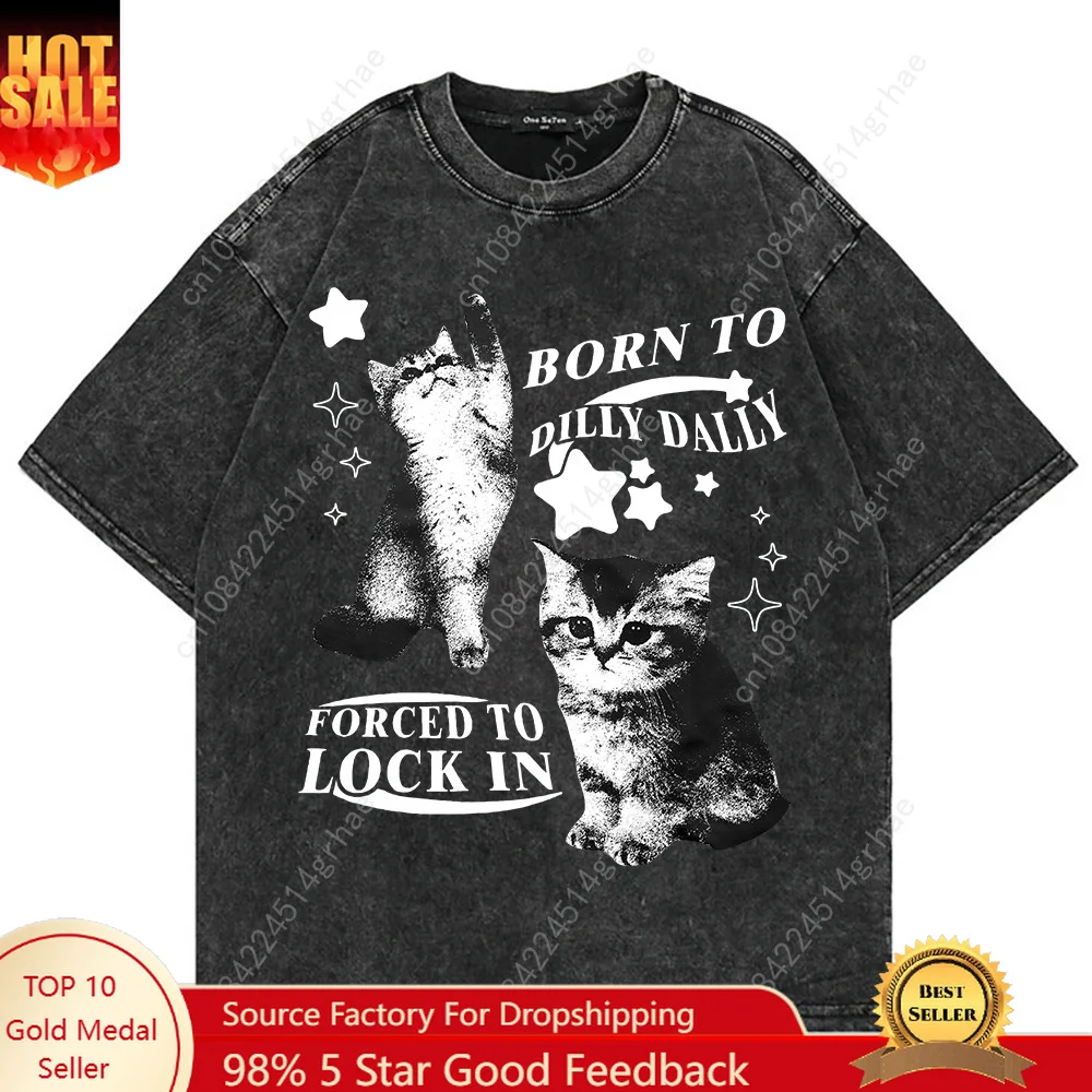 100% Katoen Vintage Gewassen Y - Women'S Fashion Graphic Tees recensie en prijs