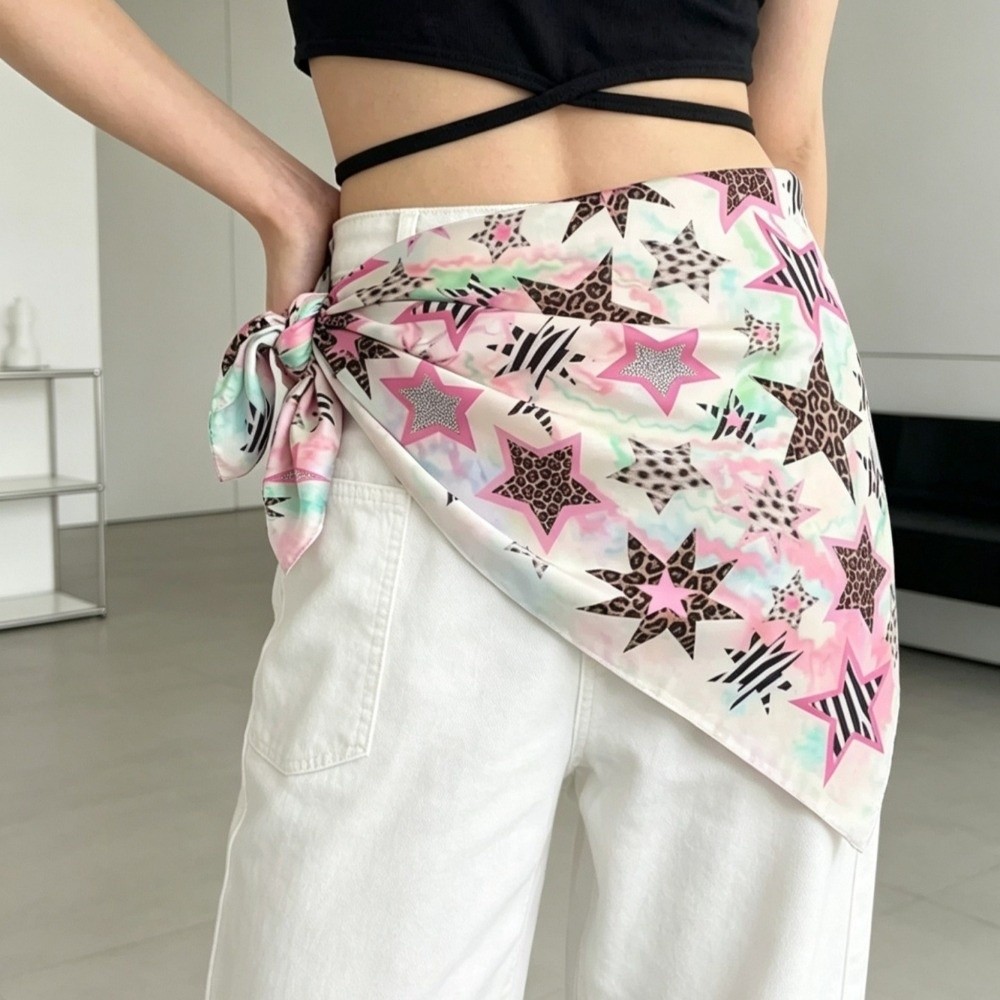 Vintage vierkante sjaal Y2K-st - Women'S Fashion Edgy recensie en prijs