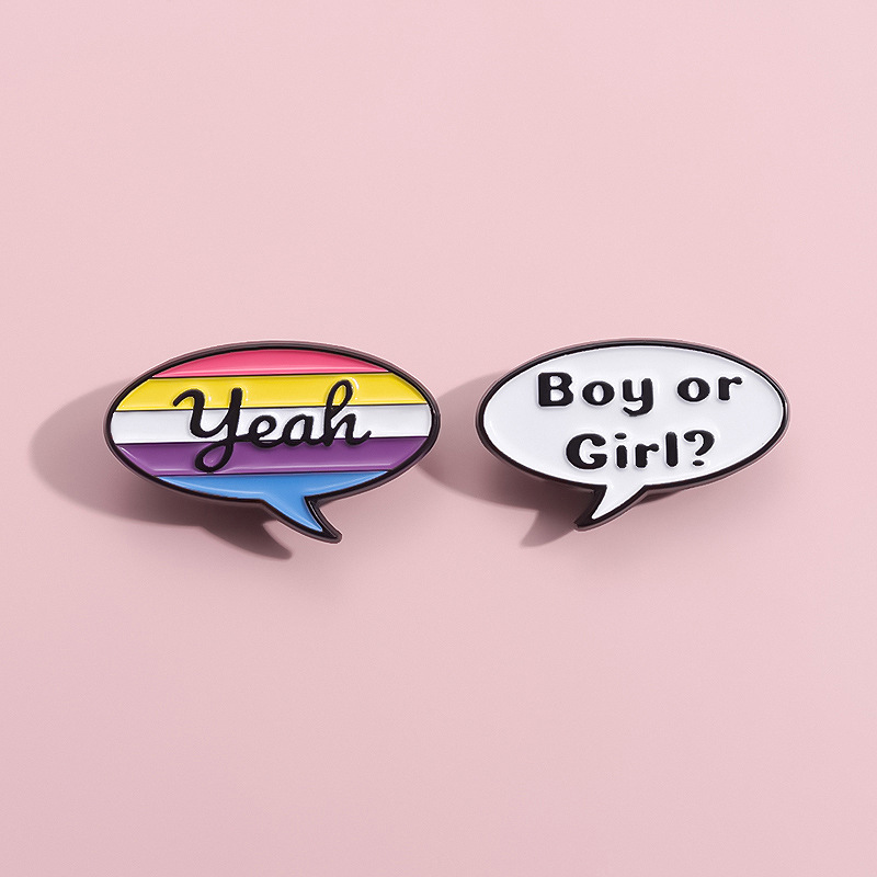 Cartoon Brief Metalen Broche R - Women Fashion History recensie en prijs