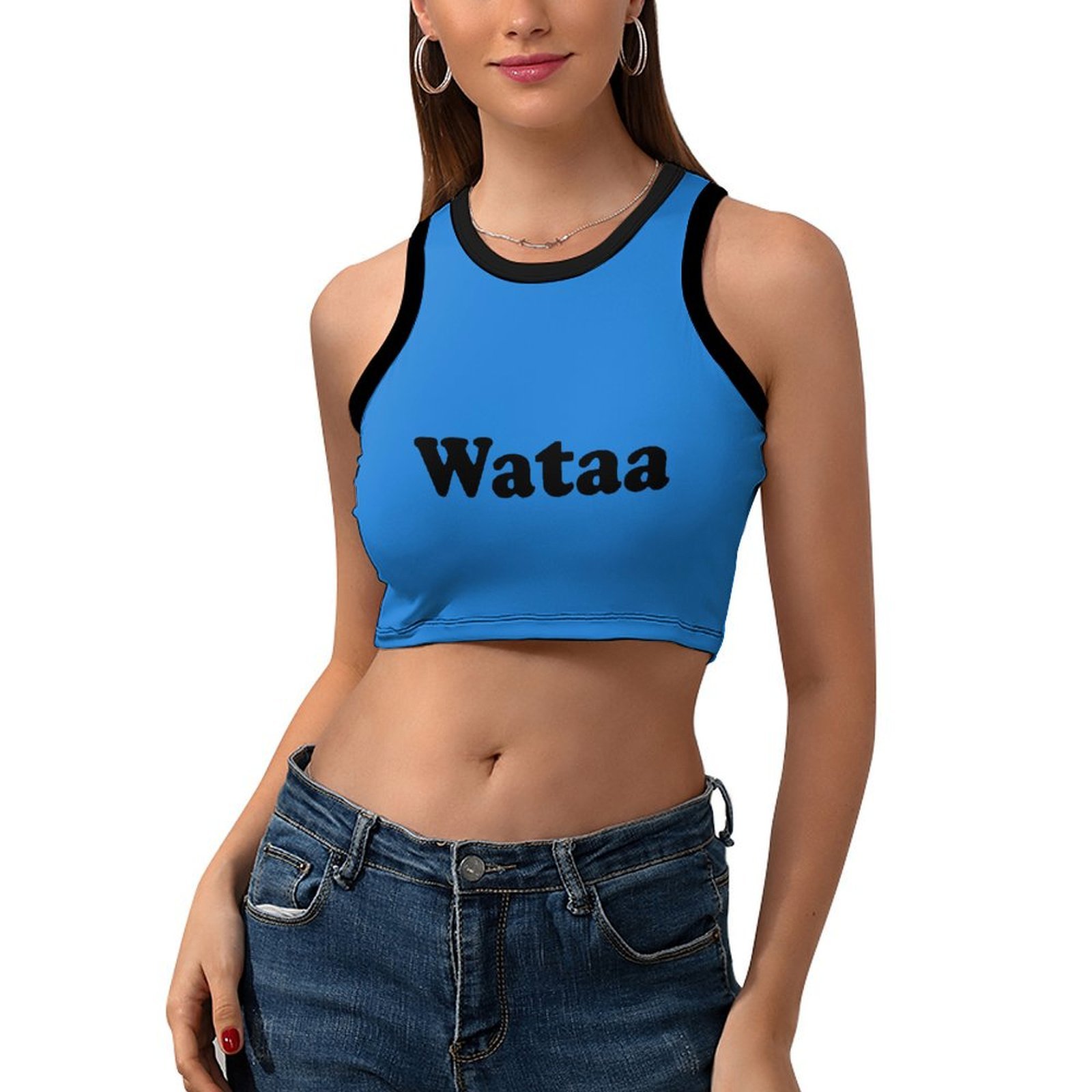 Wataa crop top met letterprint - Women'S Fashion Graphic Tees recensie en prijs