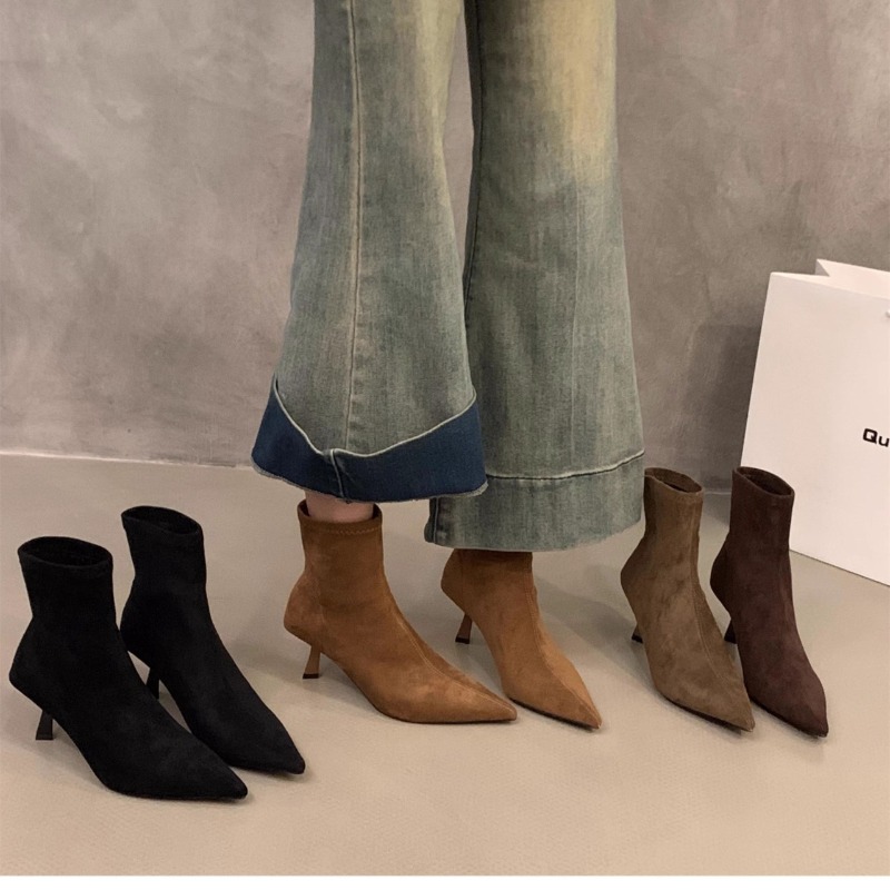 Dames Suède Stretch Enkellaarz - Women'S Fashion Socks recensie en prijs