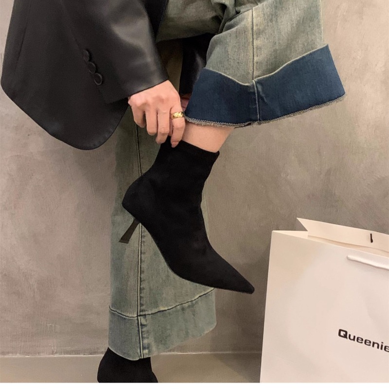 Dames Suède Stretch Enkellaarz - Women'S Fashion Socks recensie en prijs