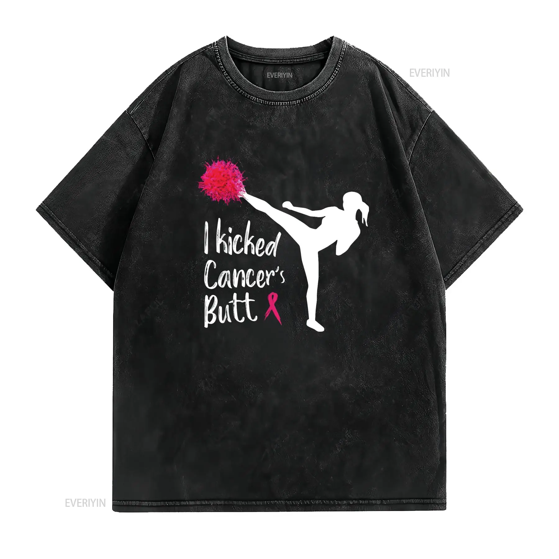 Ik schopte kanker kont grappig - Women'S Fashion Graphic Tees recensie en prijs