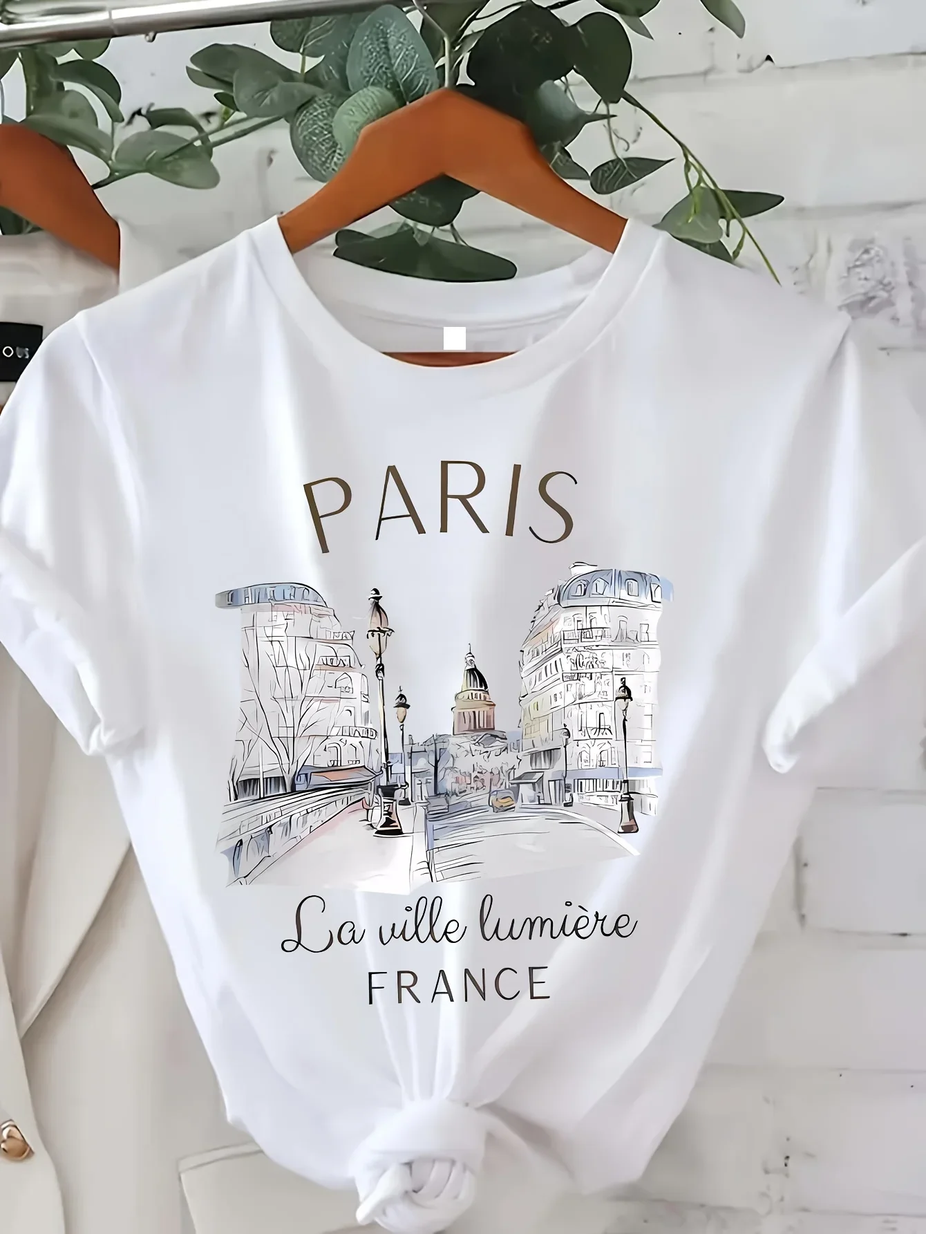 Y2k T-shirt Parijs Dames Print - Women'S Fashion Paris recensie en prijs