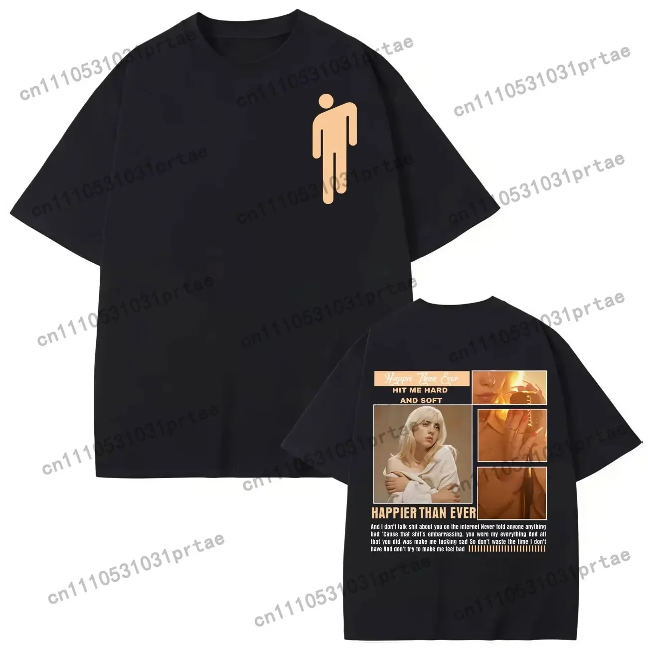 Billie Eilish Hit Me Hard and  - Women'S Fashion Graphic Tees recensie en prijs