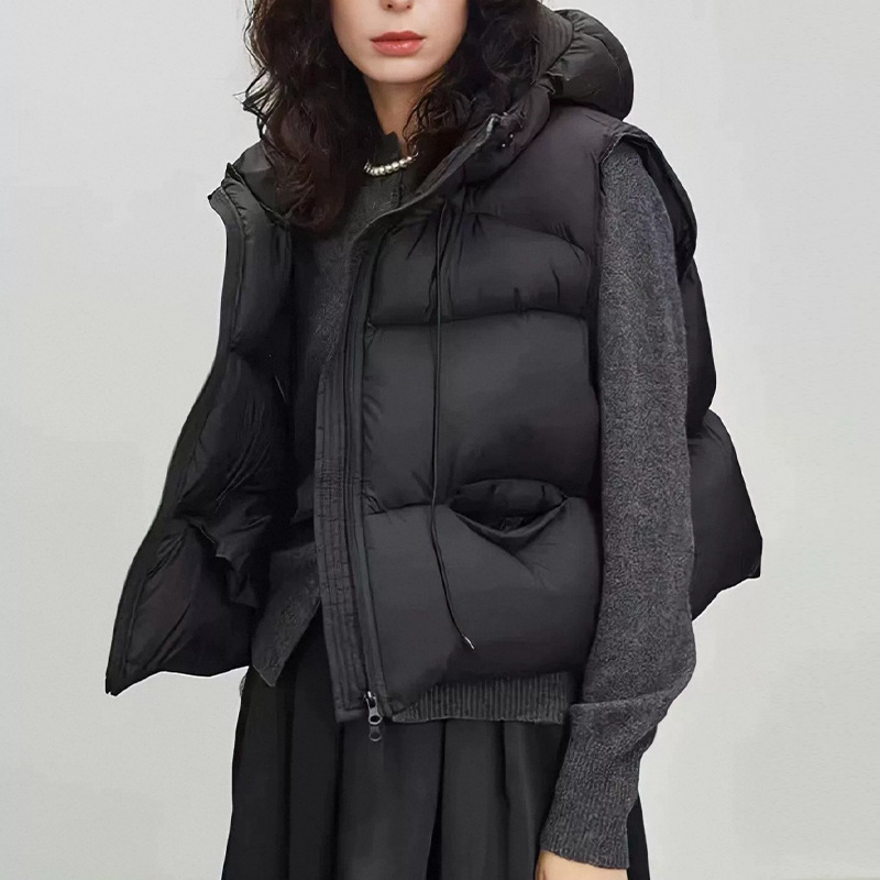 Vrouwen Witte Eendendons Vest  - Puffer Vest Fashion Women recensie en prijs