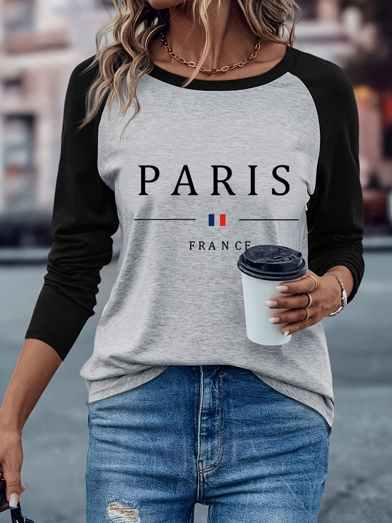 Mode Parijs Letterprint Casual - Women'S Fashion Paris recensie en prijs