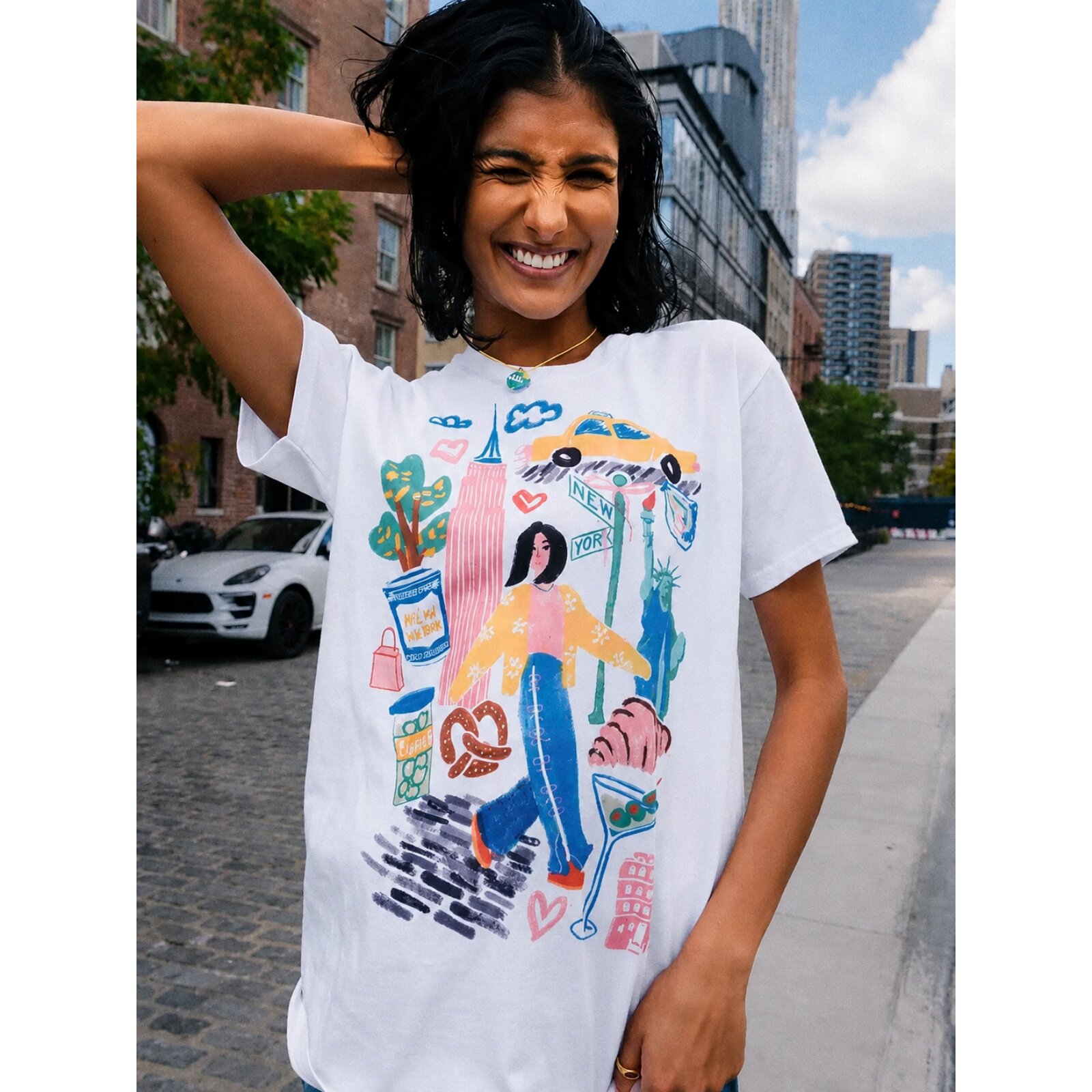 Y2K Design Handgetekende New Y - Women'S Fashion York recensie en prijs